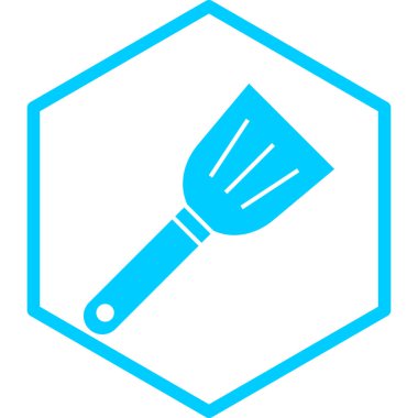 boya fırçası ikonu. vektör illüstrasyonu