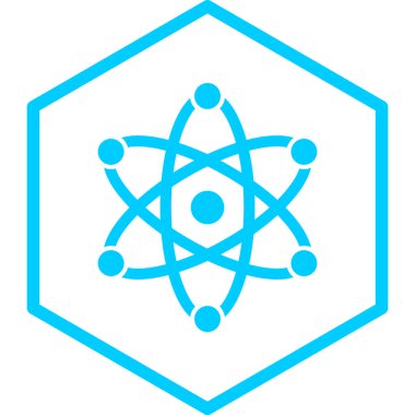 atom simgesi vektör illüstrasyonu