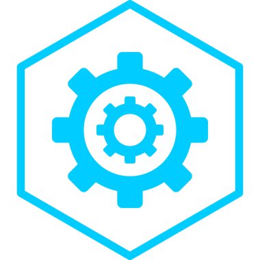 dişli simgesi vektör illüstrasyonu