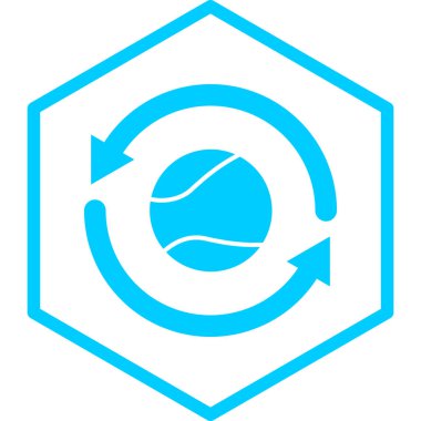 Soyut arkaplanda izole edilmiş geri dönüşüm simgesi