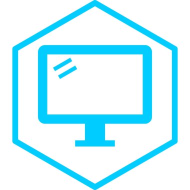 lcd. Web simgesi basit illüstrasyon