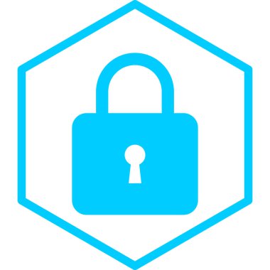 Kilit. Web simgesi basit illüstrasyon