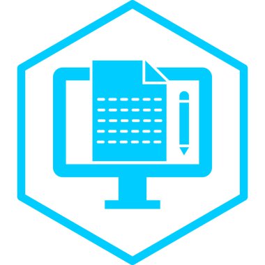 bilgisayar simgesi, basit tasarım vektör çizimi