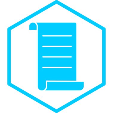 Belge. Web simgesi basit illüstrasyon