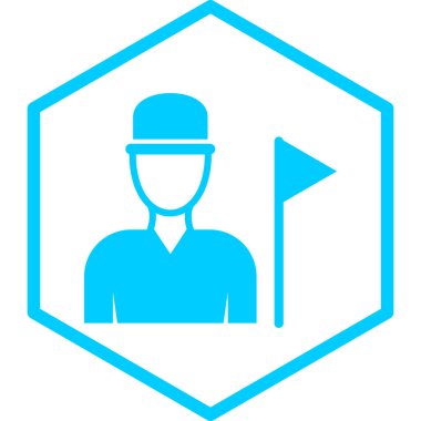 Bir insan simgesinin vektör illüstrasyonu