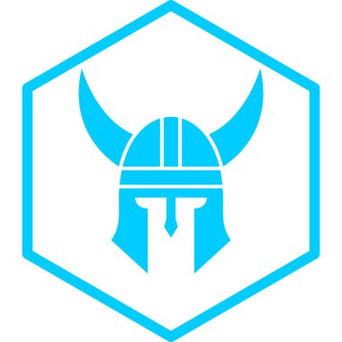  Kask ikonu. Basit resimleme 