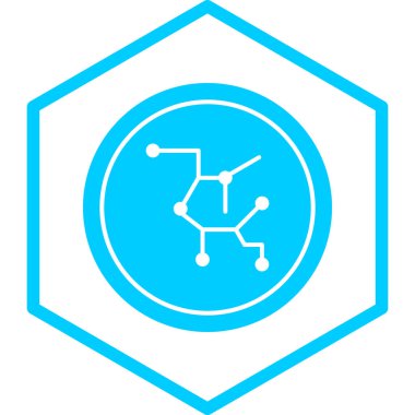 Molekül simgesi vektör illüstrasyonu