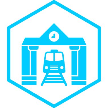 tren simgesi vektör illüstrasyonu