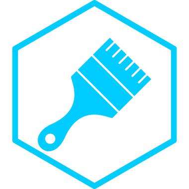 Boya fırçası. Basit resimleme