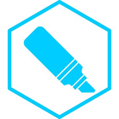 Kalem. Web simgesi basit illüstrasyon