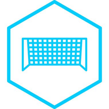 Futbol simgesi, vektör illüstrasyonu