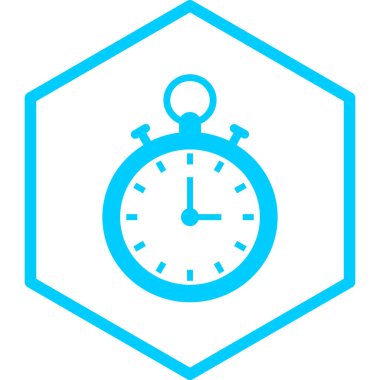 Saat. Web simgesi basit illüstrasyon