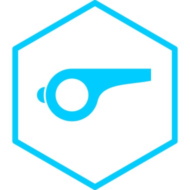 Islık. Web simgesi basit illüstrasyon