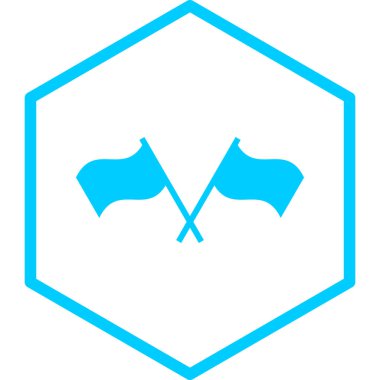 bayrak simgesi, vektör illüstrasyonu