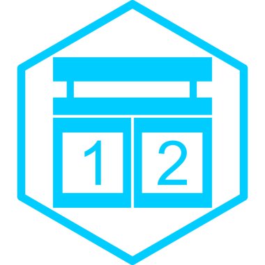 Takvim. Web simgesi basit tasarım