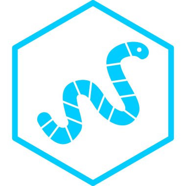 Yılan. Web simgesi basit illüstrasyon