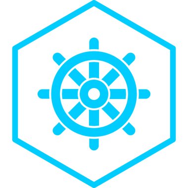 Gemi. Web simgesi basit illüstrasyon