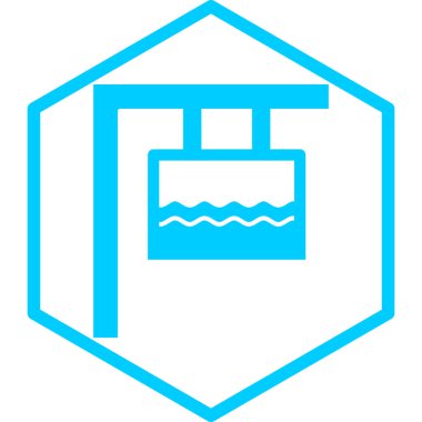 Yüzme havuzu. Web simgesi