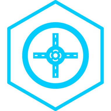 Bir çapraz simgenin vektör illüstrasyonu