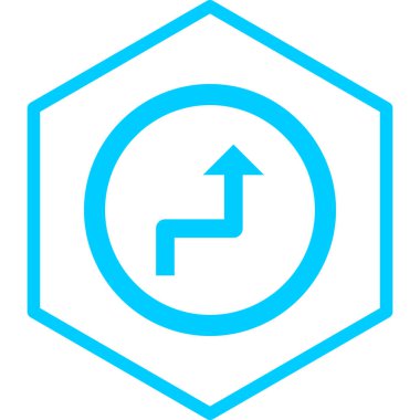 Ok. Web simgesi basit illüstrasyon