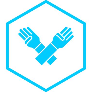 Tek izole edilmiş simge ögesinin vektör illüstrasyonu