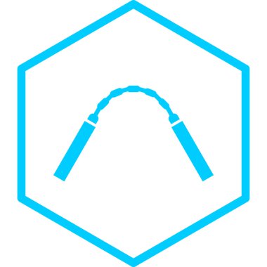 Tek izole edilmiş simge ögesinin vektör illüstrasyonu