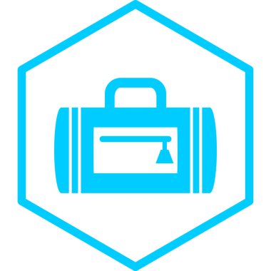 seyahat çantası. Basit resimleme