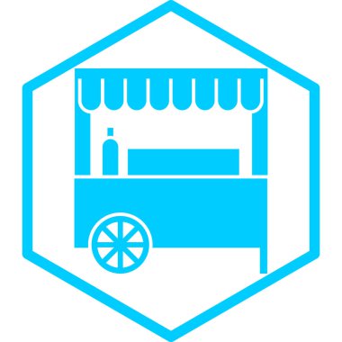 Dükkan. Web simgesi basit tasarım