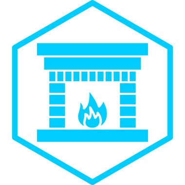 Yangın. Web simgesi basit illüstrasyon