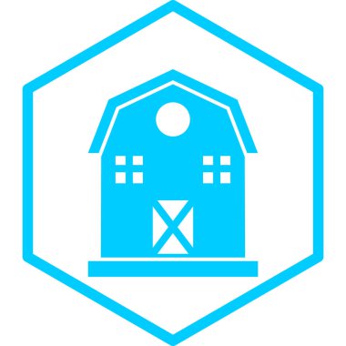 Bir ev simgesinin vektör illüstrasyonu