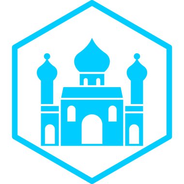 Cami. Web simgesi basit illüstrasyon