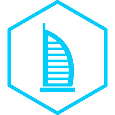 Bina. Web simgesi basit illüstrasyon