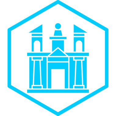 Modern yapı simgesinin vektör illüstrasyonu