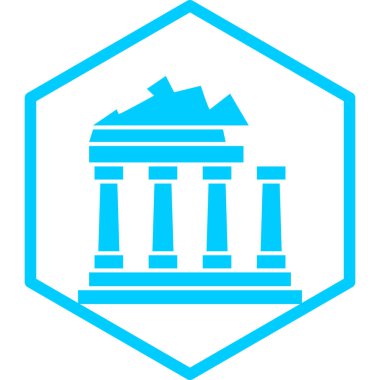 Bina. Web simgesi basit illüstrasyon