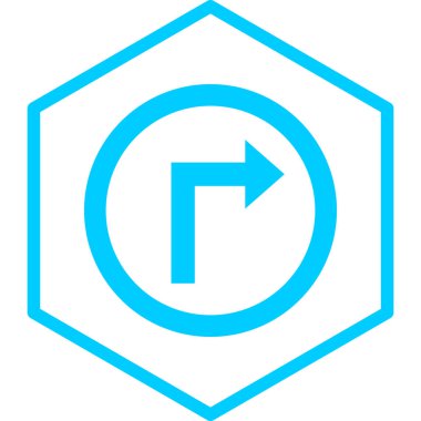 Yön oku. Web simgesi basit tasarım