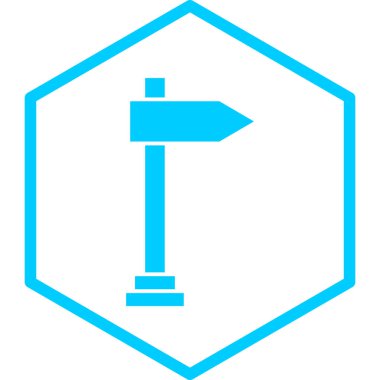 İşaret çubuğu simgesinin vektör illüstrasyonu