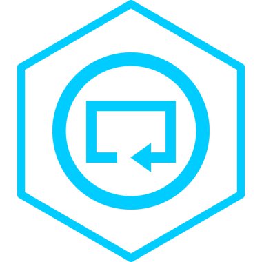 Ok. Web simgesi basit illüstrasyon