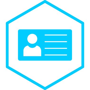 Kimlik kartı. Web simgesi