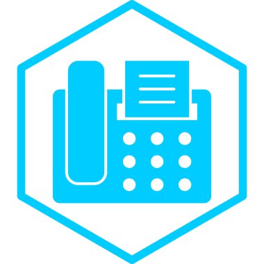 Bir telefon simgesinin vektör illüstrasyonu