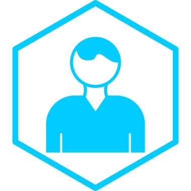 İnsan simgesinin vektör illüstrasyonu