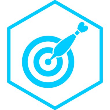 Hedef. Web simgesi basit illüstrasyon