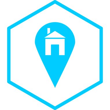 konum pin simgesi, vektör illüstrasyonu