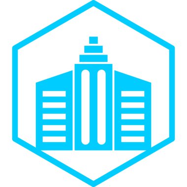 Modern yapı simgesinin vektör illüstrasyonu