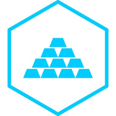 Bir piramit simgesinin vektör çizimi