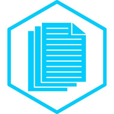 Belge. Web simgesi basit illüstrasyon