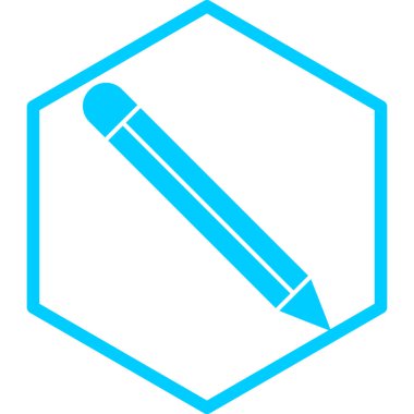 Kalem. Web simgesi basit illüstrasyon