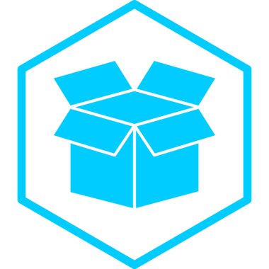 Kutu. Web simgesi basit tasarım