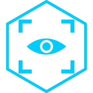 Göz. Web simgesi basit illüstrasyon