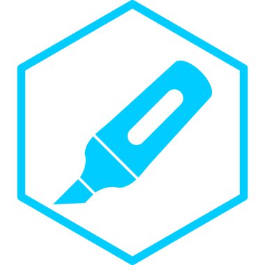 Kalem. Web simgesi basit tasarım