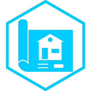 Ev. Web simgesi basit illüstrasyon